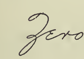 Public-domain Palmer word example showing uppercase Z in the word Zero.